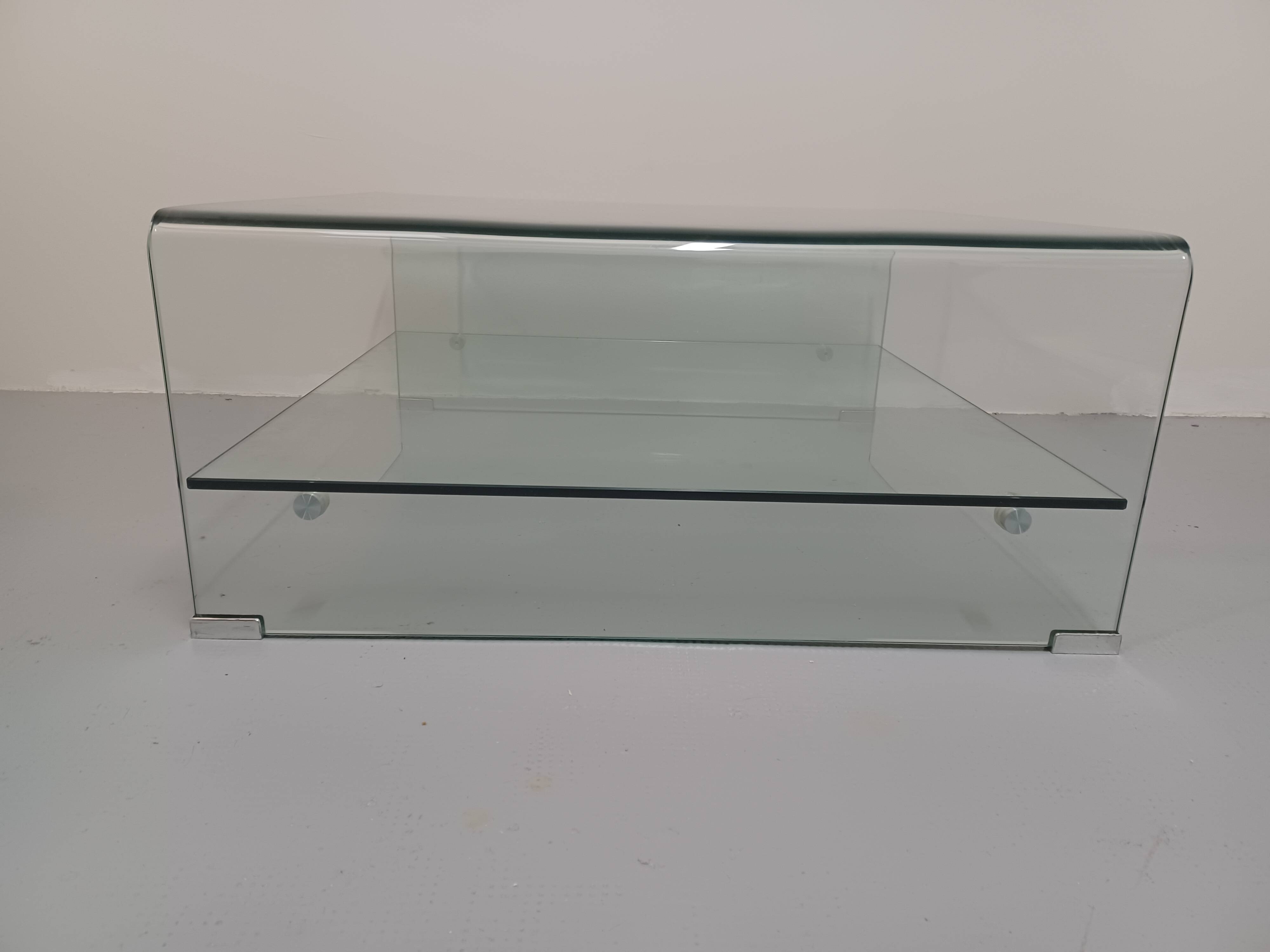 Coffee table, molded glass