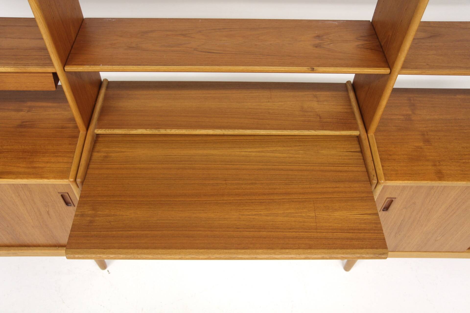 Scandinavian "Triple" teak bookcase, Breo, Oderljunga, Sweden, 1960