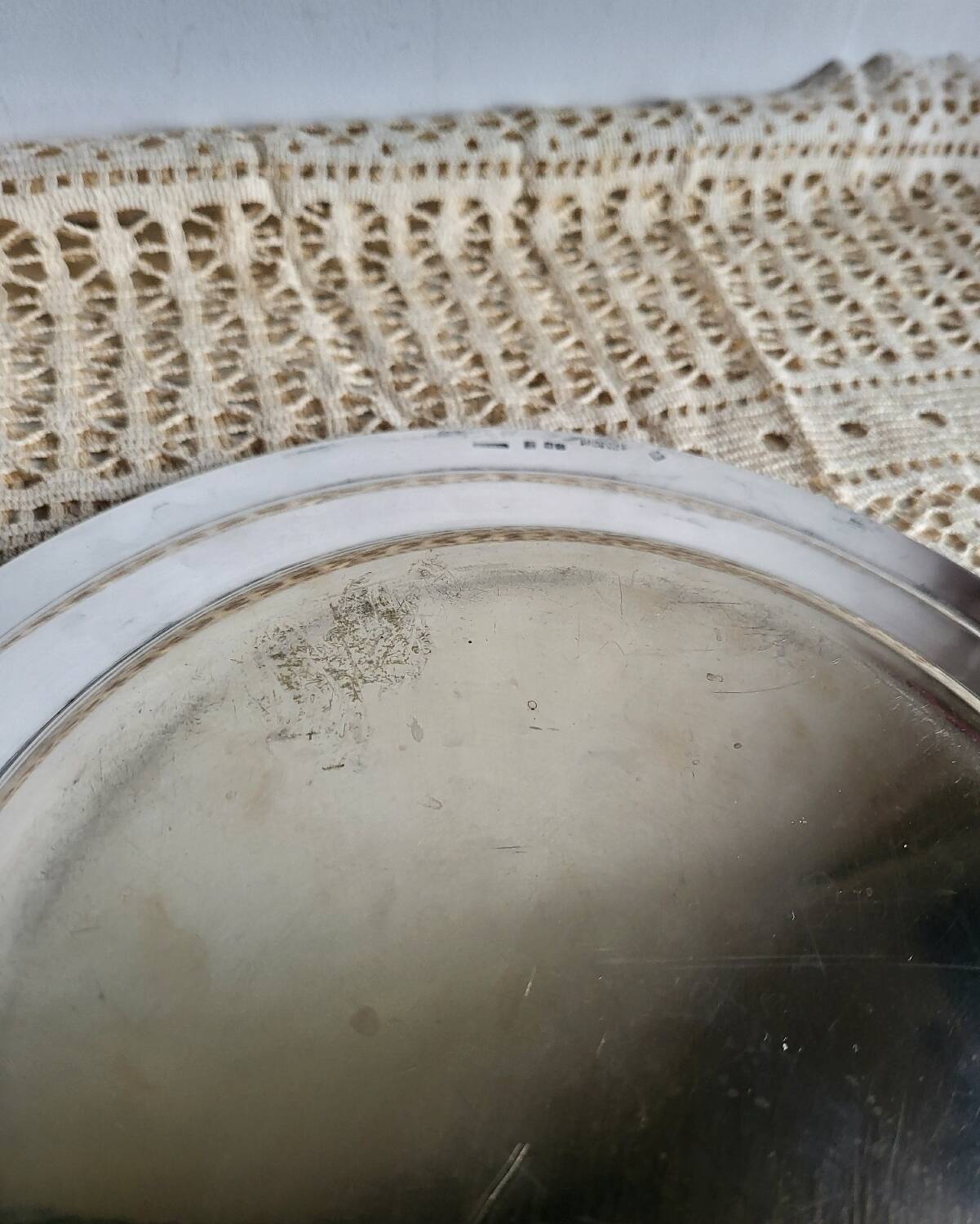 CHRISTOFLE Round Plate in silver-plated metal