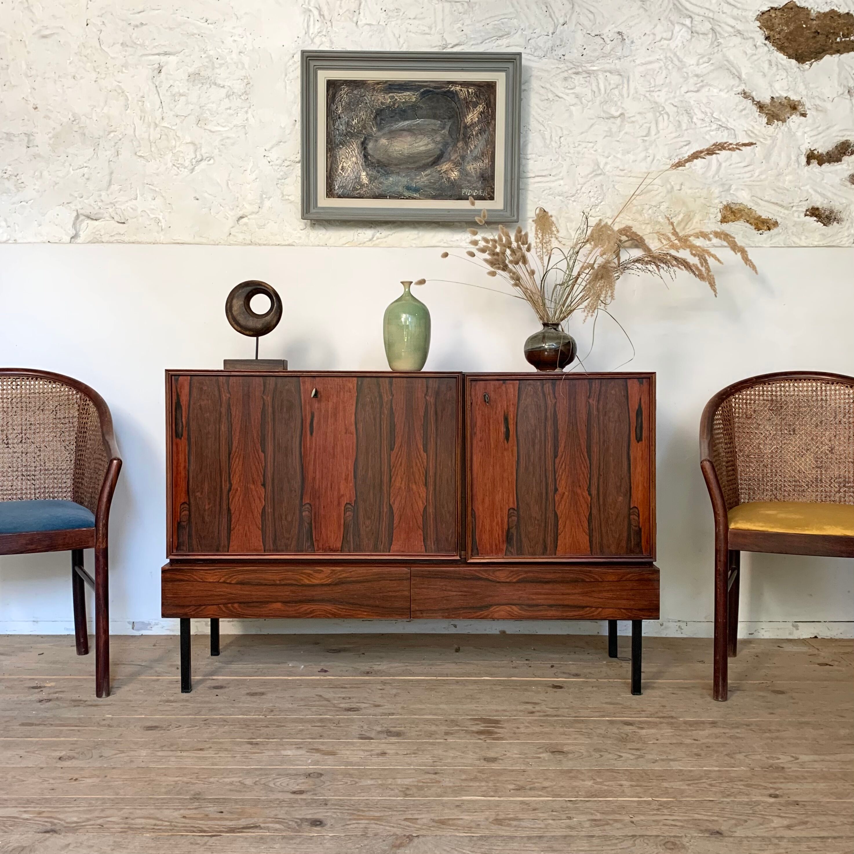 Enfilade Scandinavian bar rosewood of Rio vintage