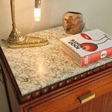 Art Deco style lamp in gilded bronze