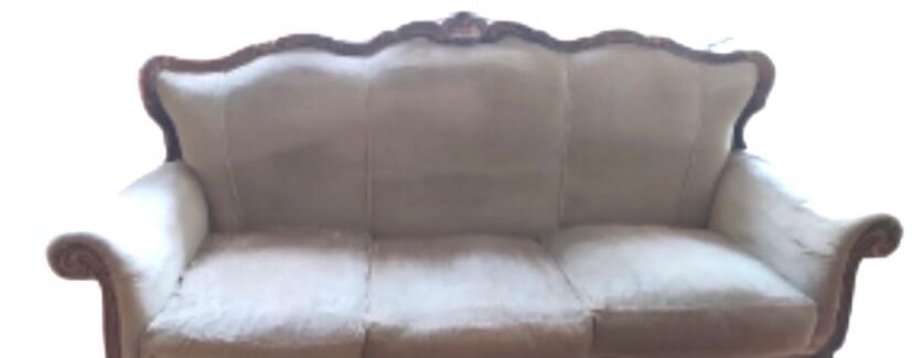 Louis XV Style Velvet Sofa