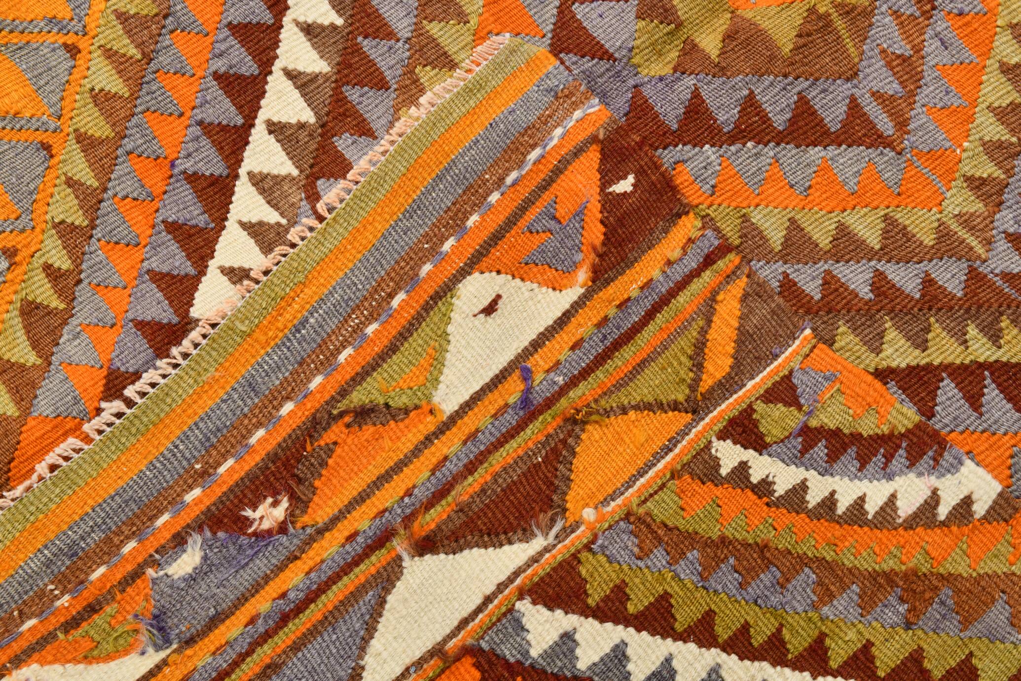5x7 Rug For Living Room Scandinavian Vintage Kilim Rug, 155x224Cm SK 2309