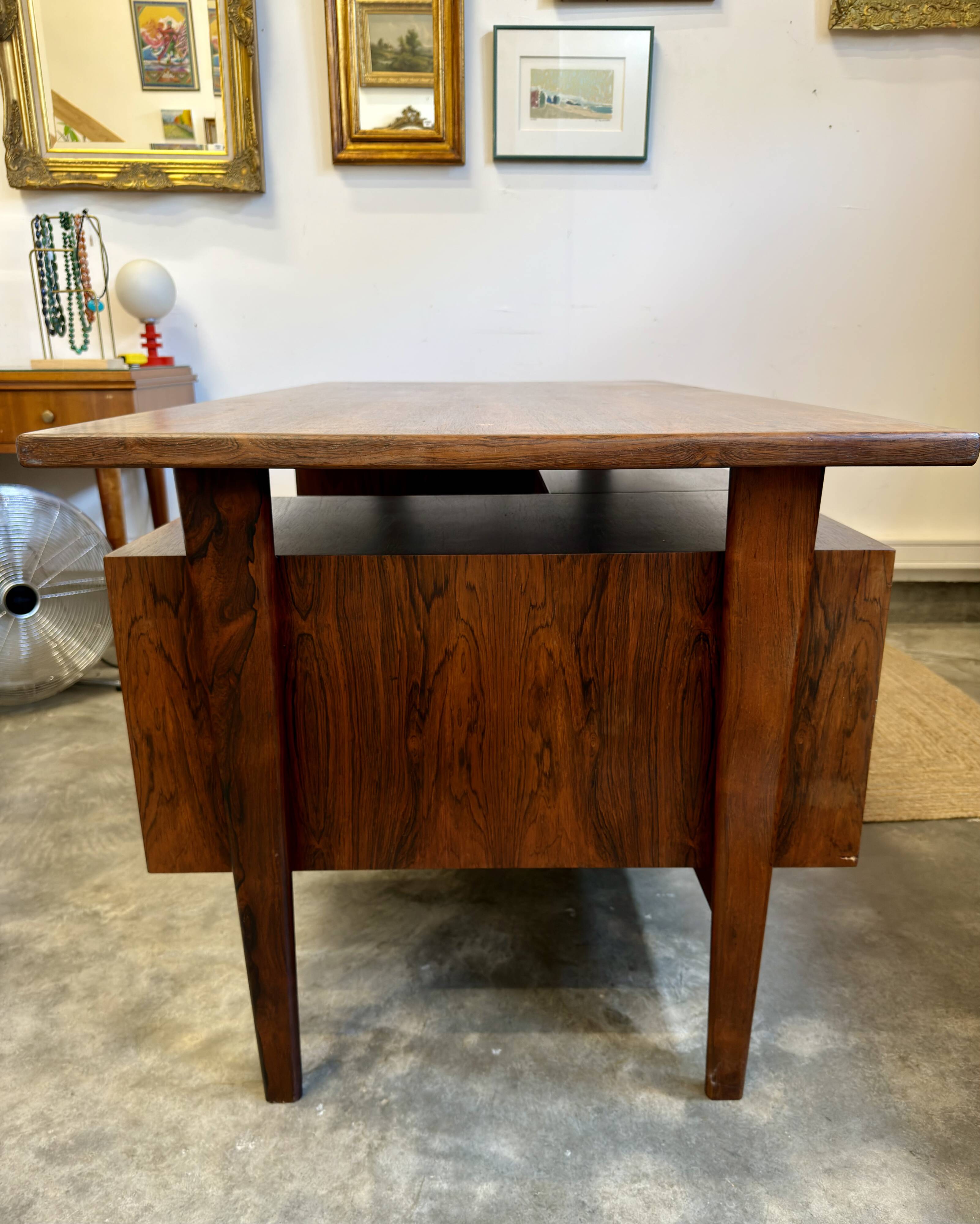 Bureau scandinave en palissandre par Kai Kristiansen pour Feldballes, 1960
