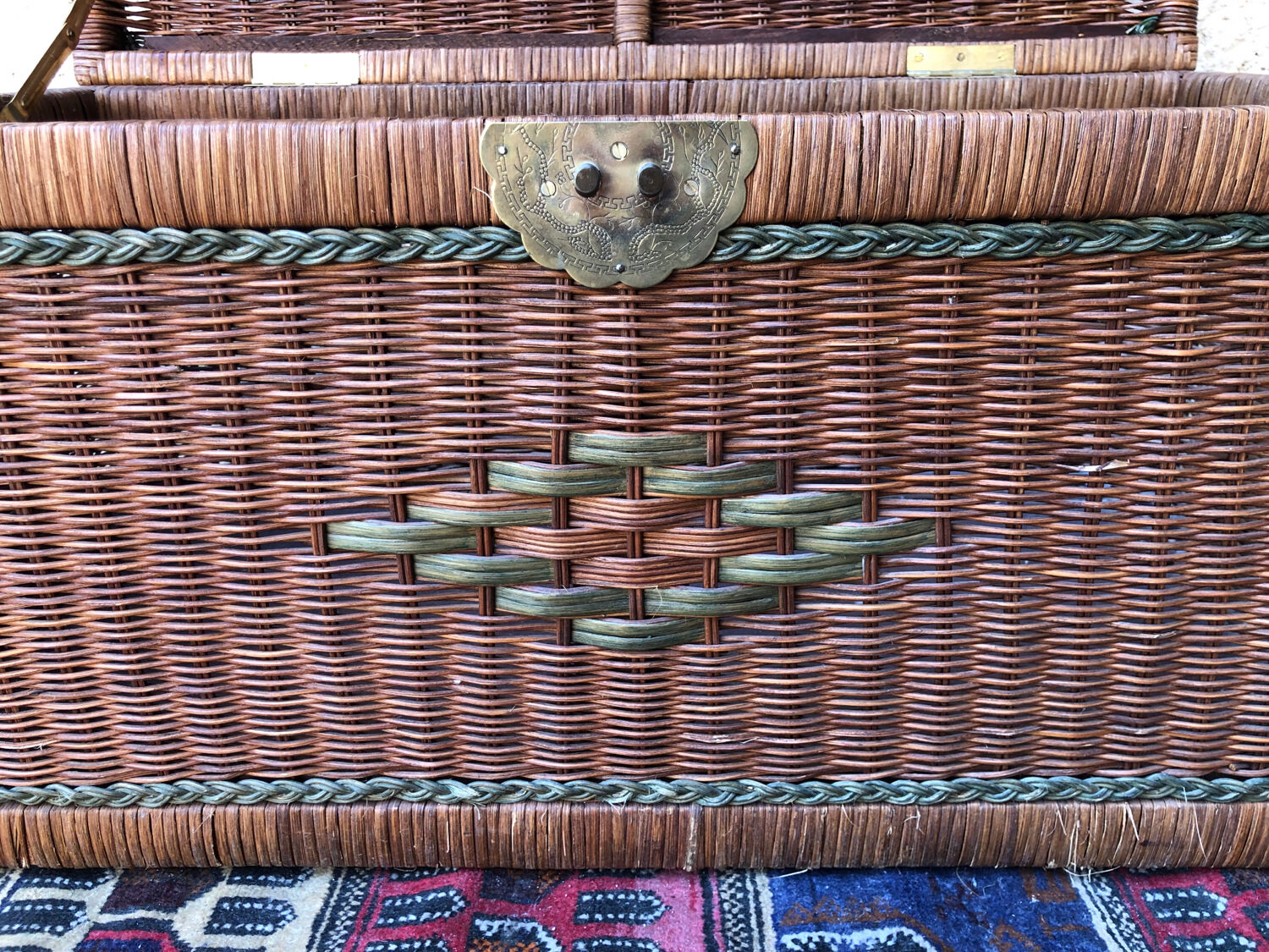 Vintage wicker chest