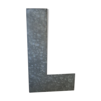 Lettre l en zinc