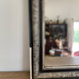 Louis philippe antique mirror with marbled plate