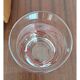 Vase vintage en verre soufflé de style Murano avec tourbillons rouges