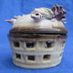 Ensemble de 4 bonbonnieres vintage 60-70s produites par l’usine italienne Capodimonte