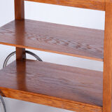 Restored ArtDeco Walnut Trolley, Revived Polish, France, 1920s