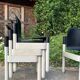 Grey wash Thonet Flex stacking chairs – design classic by Gerd Lange