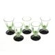 Ensemble de cinq verres, Art Déco, verre, Pologne, années 1930