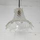Vintage moulded pressed glass bell pendant