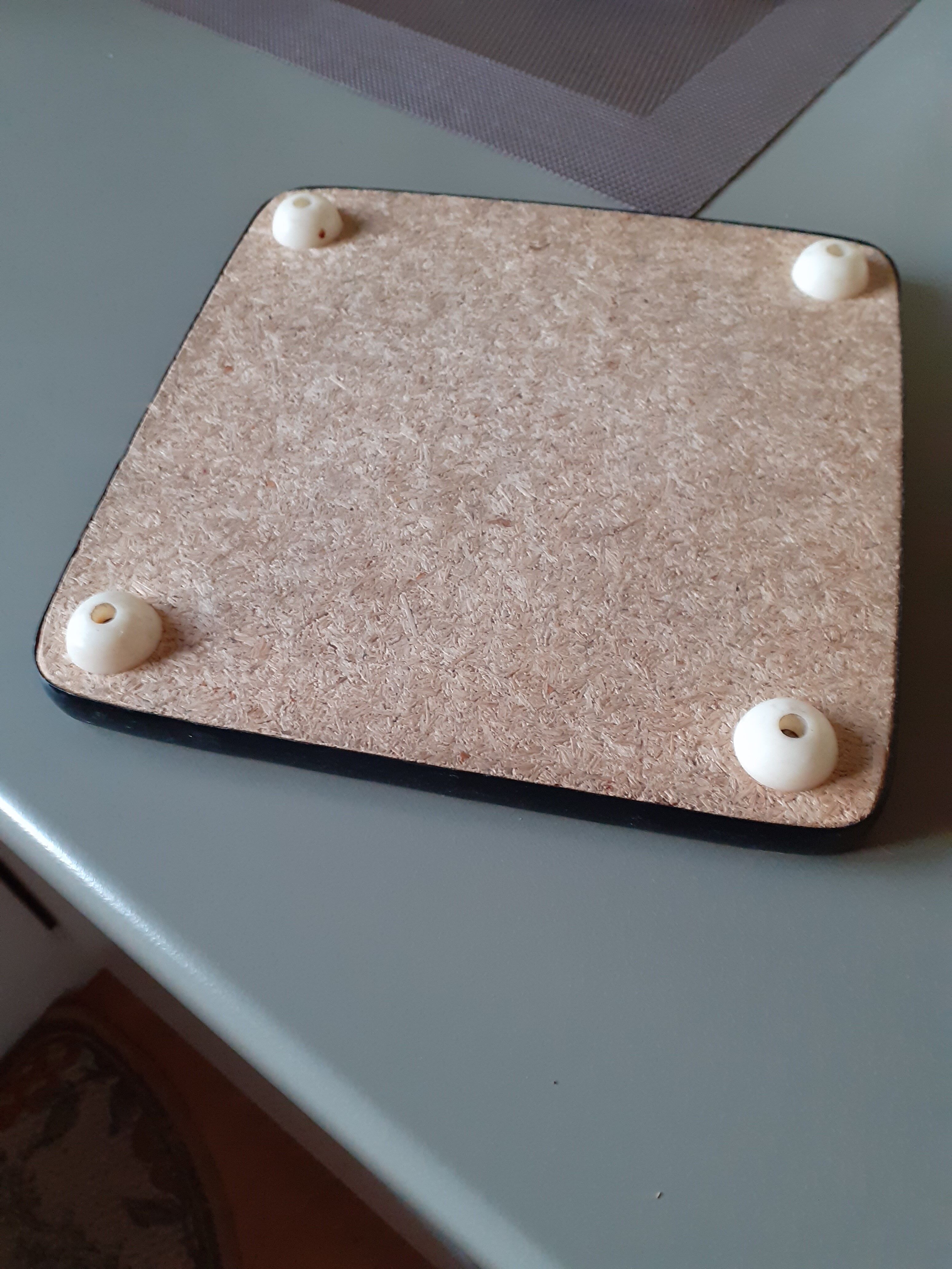 Under the flat formica