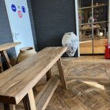 Console chêne massif ancien centenaire