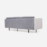 Canapé ALTA argent velour, design scandinave