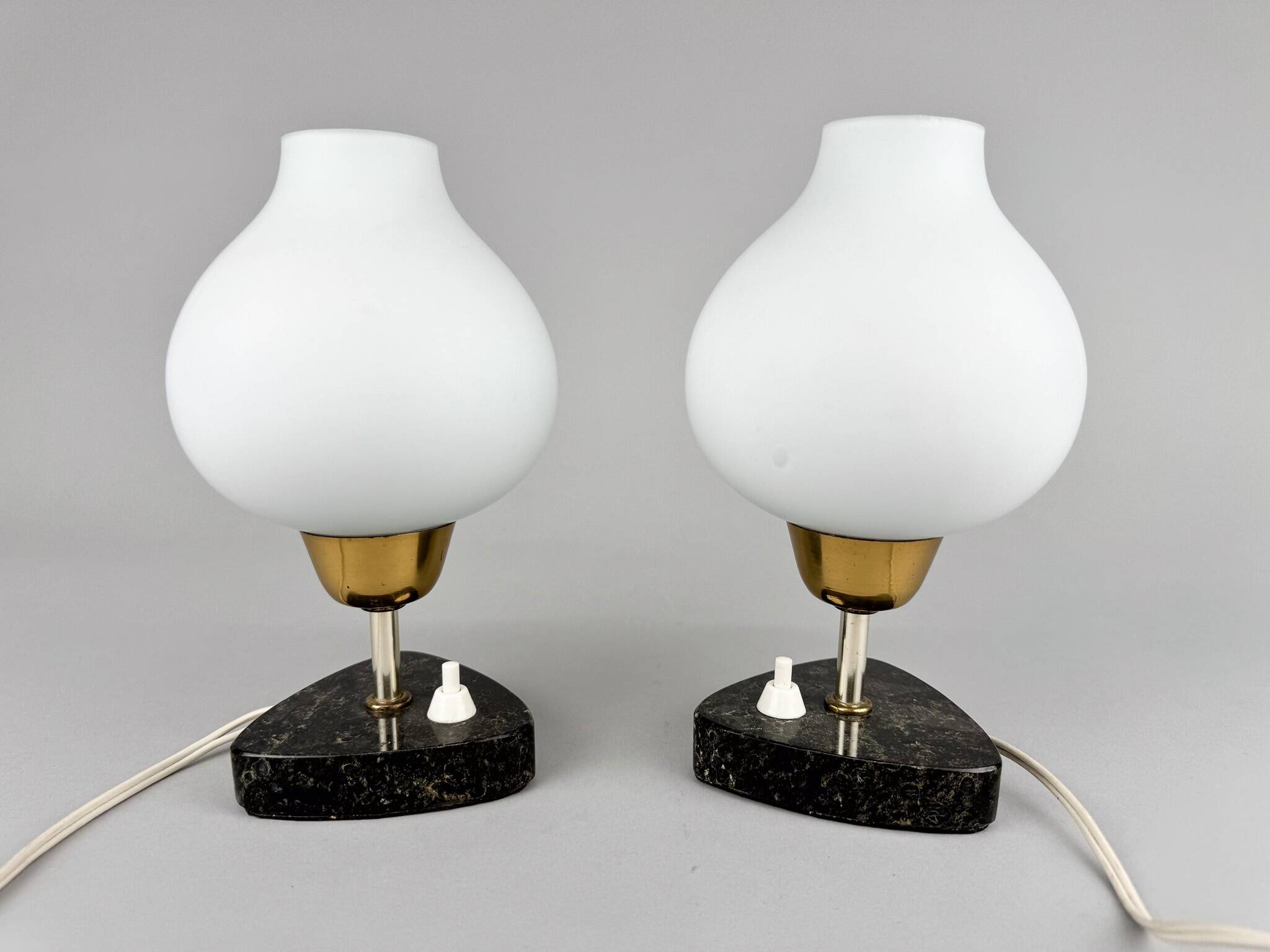 Pair of mid-century table or bedside lamps