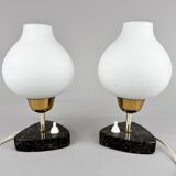 Paire de lampes de table ou de chevet du milieu du siècle
