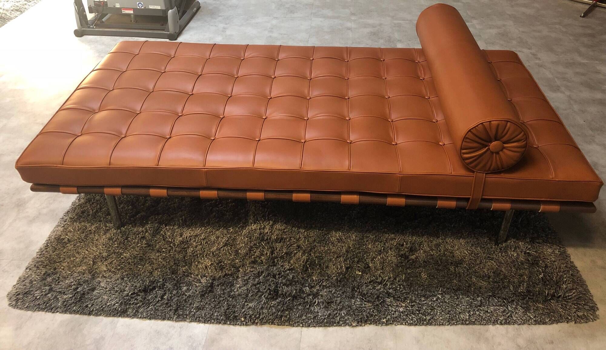 knoll daybed  cuir cognac