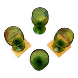 Biot style bubble blown glasses