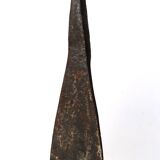 Impressive wrought iron candlestick by Leopold Gest, 1950s.