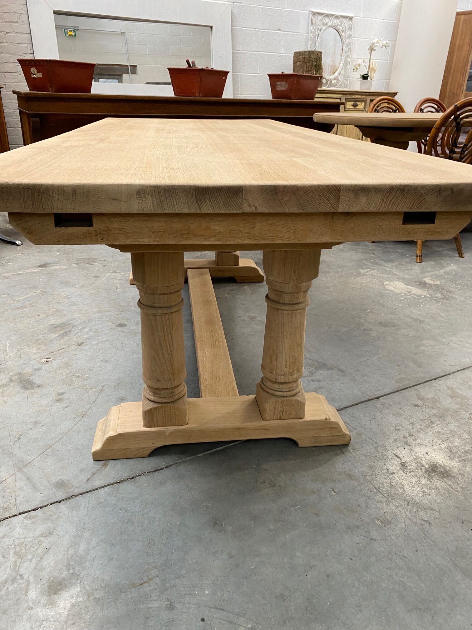 Oak farmhouse table