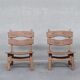 Chaise en bois basse