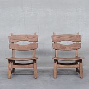 Chaise en bois basse
