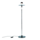 Minimalist chrome glass floor lamp, Bauhaus style floor lamp.