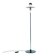 Minimalist chrome glass floor lamp, Bauhaus style floor lamp.
