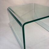 Set 2 glass nesting tables 1980