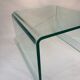 Set 2 glass nesting tables 1980