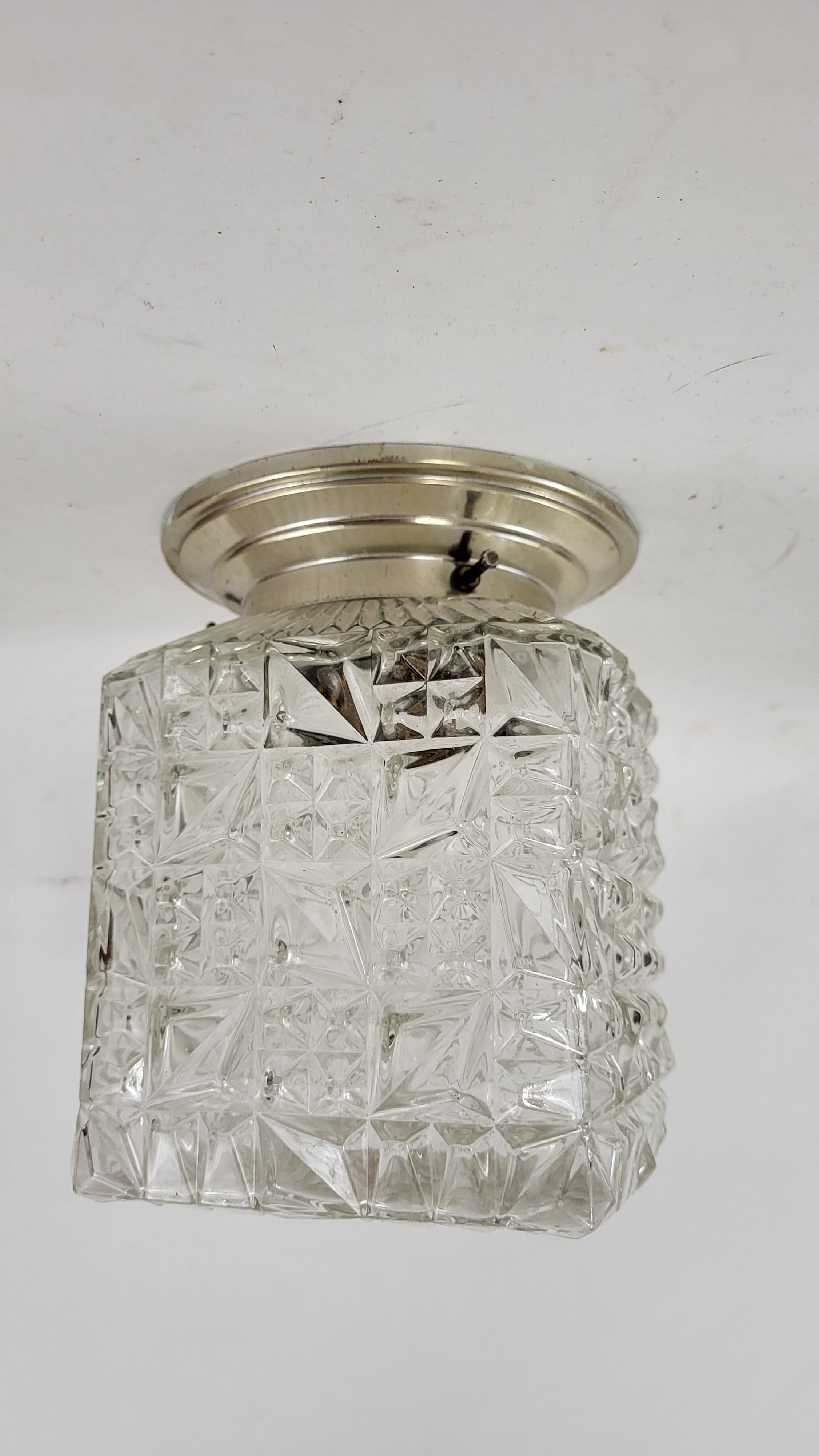 Vintage 50 Glass Ceiling Light
