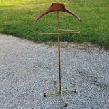 Valet de chambre of the 50s in gilded brass and wood