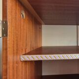 Wooden cabinet, wardrobe, shelves, vintage, 60s