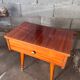 Pair of bedside or night tables in lacquered mahogany with compass feet