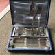 9 silver metal fish cutlery
