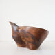 Brutalist solid wood dish