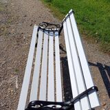 1900 Cast Iron and Wood Bench