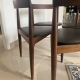 4 Frem Rojle tripod chairs by Hans Olsen