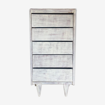 White vintage chest of drawers