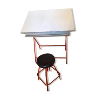 Children's designer table and its stool
