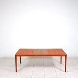 Extendable dining table in teak by H. W. Klein for Bramin Mobler