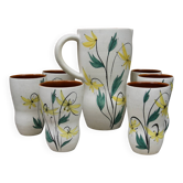 Vintage handmade ceramic coffee-drink service
