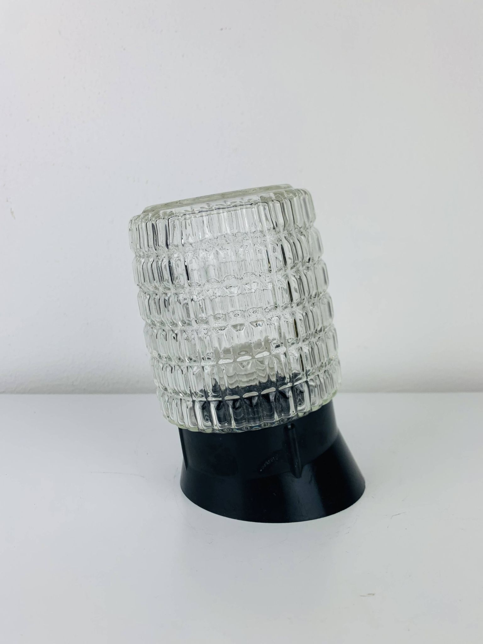 Arno vintage molded glass wall lamp, 1960s