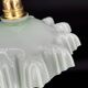 Suspension drapée en verre opaline vert d’eau