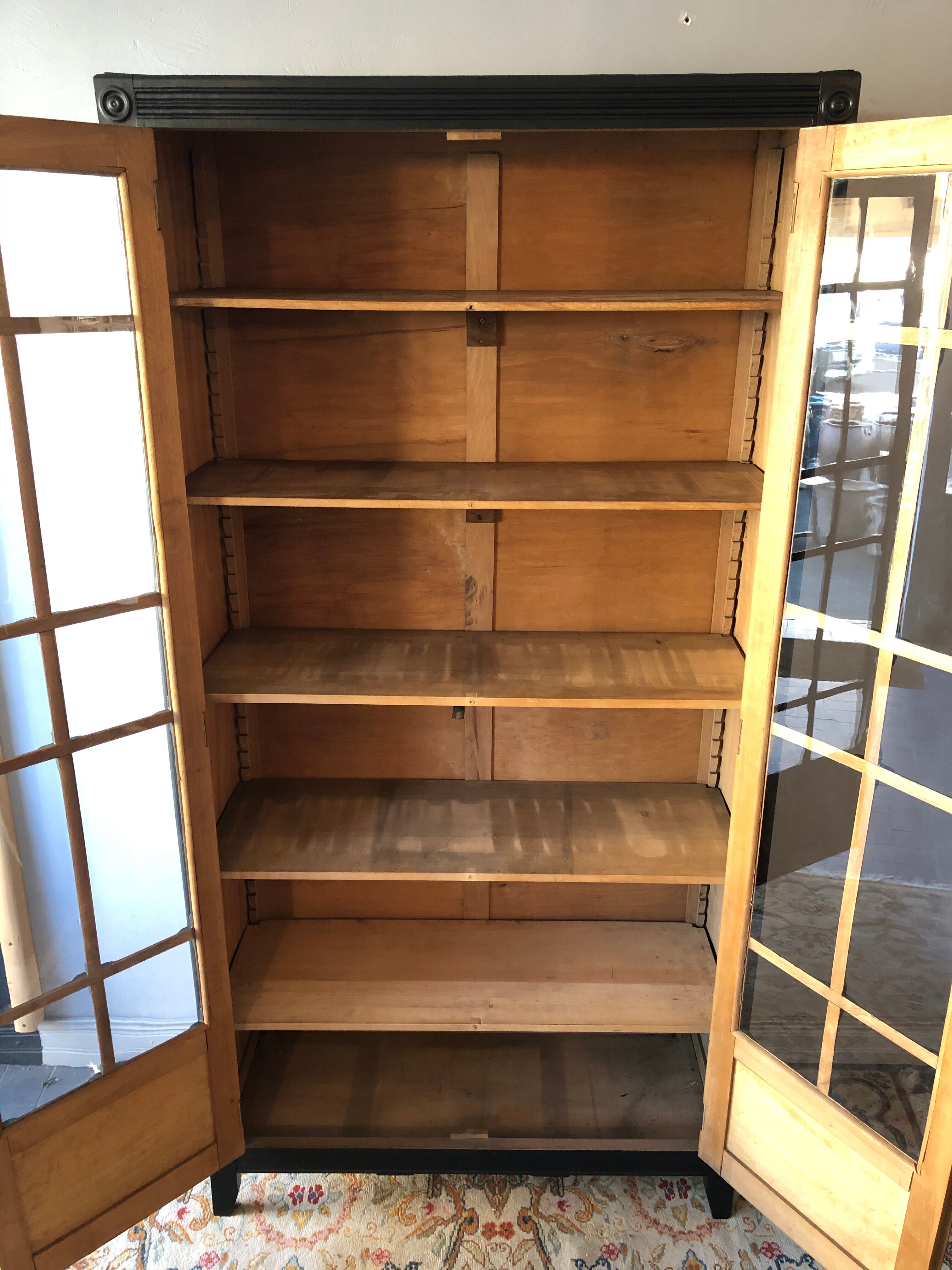 Old glass-enclosed Parisian wardrobe