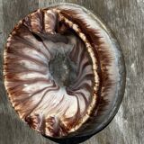 Empty Ashtray Pocket in Ceramic Marble Effect D 14 cm