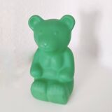 JELLY BEAR lamp, green teddy bear night light