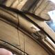 Old oval mirror with a pediment